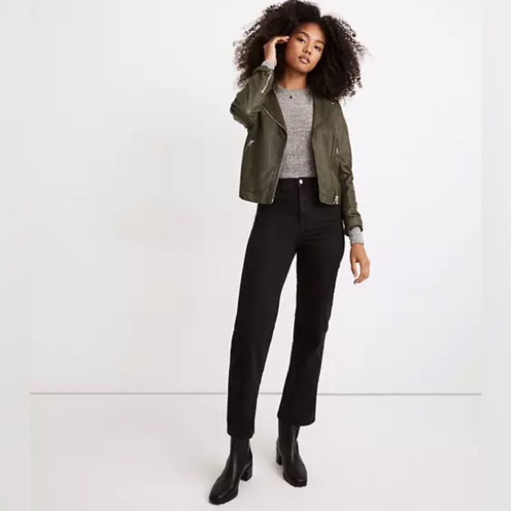 Madewell Slim Wide-Leg Crop Jeans in Lunar Wash